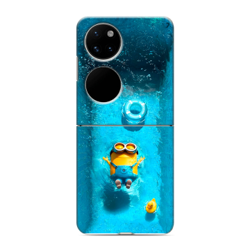 Пластиковый чехол на Huawei P50 Pocket с принтом Миньоны