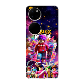 Пластиковый чехол на Huawei P50 Pocket с принтом Roblox Роблокс