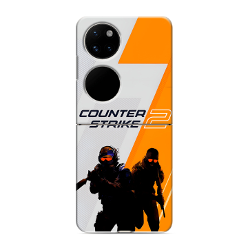 Пластиковый чехол на Huawei P50 Pocket с принтом Counter Strike Пластиковый чехол на Huawei P50 Pocket с принтом Counter Strike
