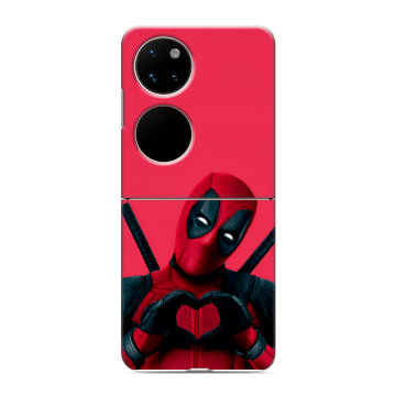 Пластиковый чехол на Huawei P50 Pocket с принтом Дедпул Deadpool
