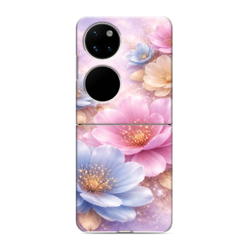 Пластиковый чехол на Huawei P50 Pocket с принтом женский