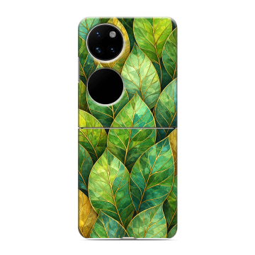 Пластиковый чехол на Huawei P50 Pocket с принтом женский