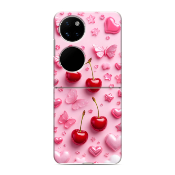 Пластиковый чехол на Huawei P50 Pocket с принтом для девочек Пластиковый чехол на Huawei P50 Pocket с принтом для девочек