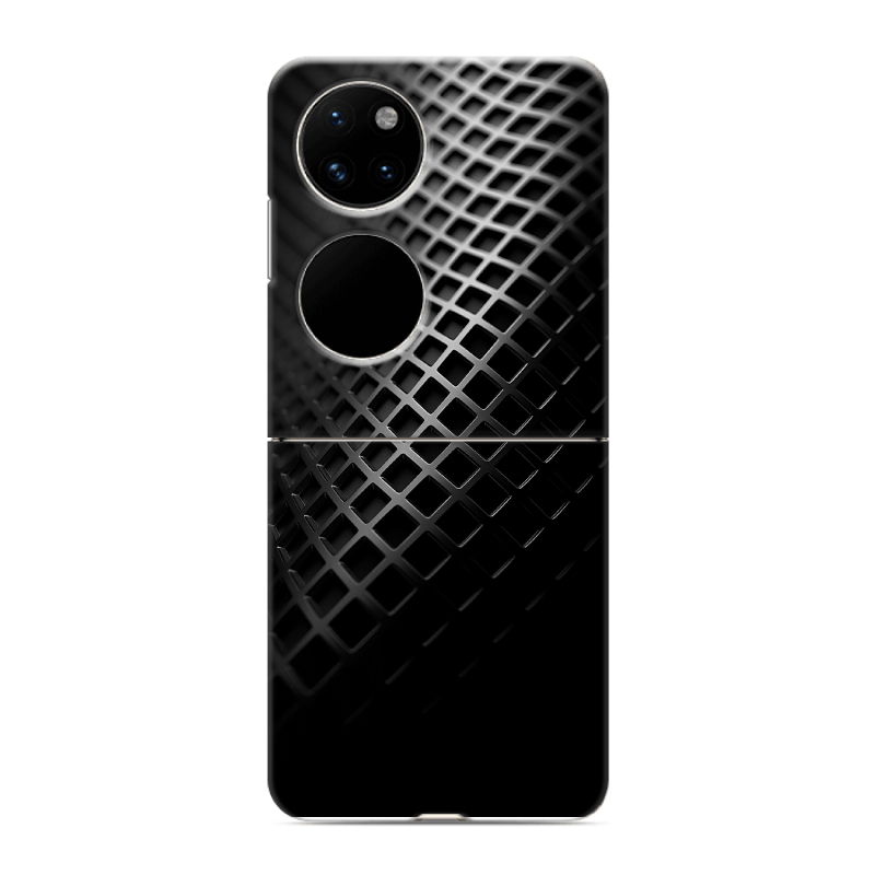 Пластиковый чехол на Huawei P50 Pocket с принтом Текстура металла Пластиковый чехол на Huawei P50 Pocket с принтом Текстура металла