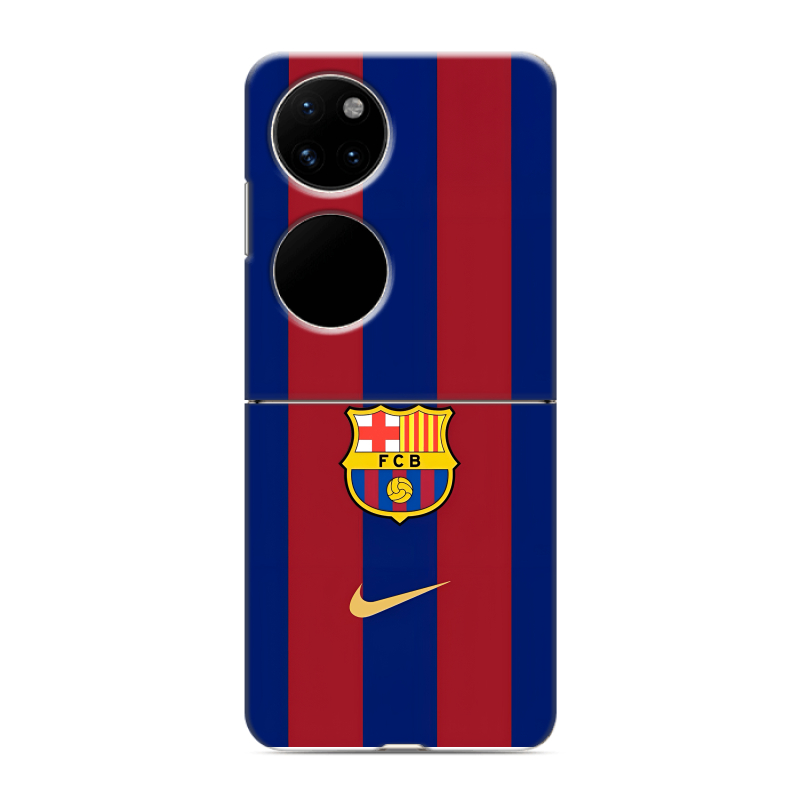 Пластиковый чехол на Huawei P50 Pocket с принтом Барселона Barcelona Пластиковый чехол на Huawei P50 Pocket с принтом Барселона Barcelona