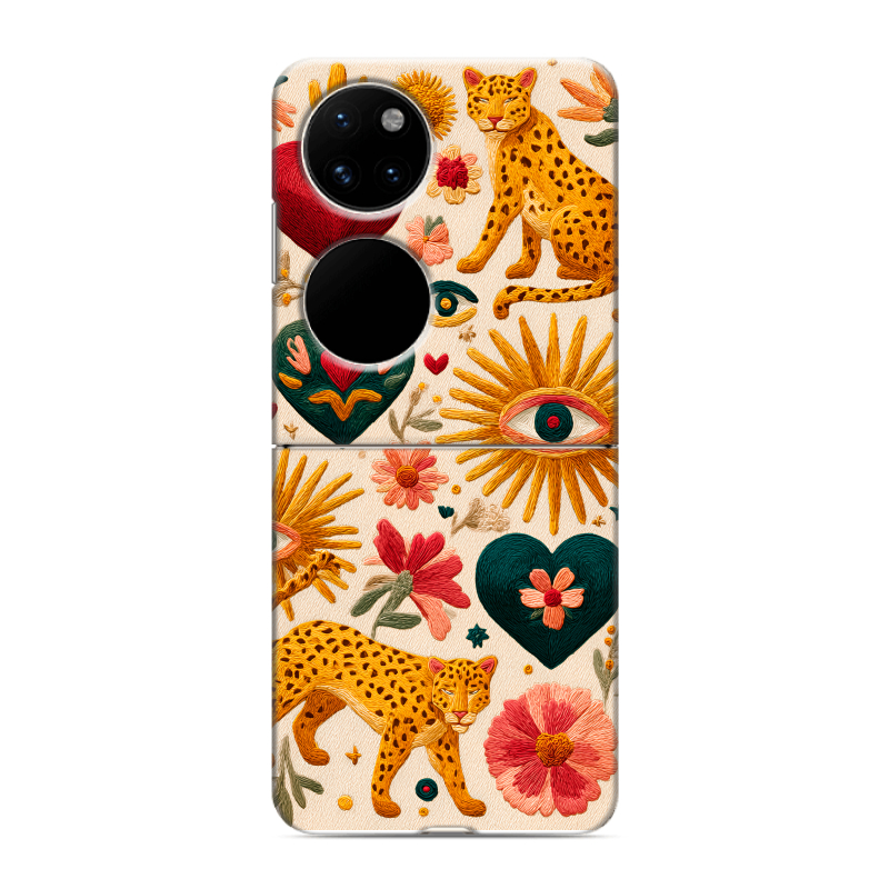Пластиковый чехол на Huawei P50 Pocket с принтом Модный принт Пластиковый чехол на Huawei P50 Pocket с принтом Модный принт
