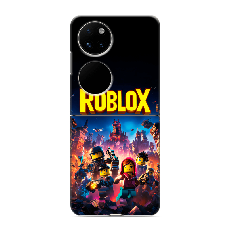 Пластиковый чехол на Huawei P50 Pocket с принтом Roblox Роблокс Пластиковый чехол на Huawei P50 Pocket с принтом Roblox Роблокс
