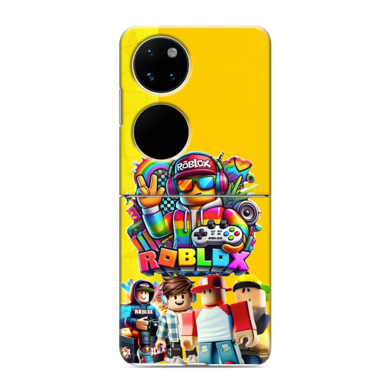 Пластиковый чехол на Huawei P50 Pocket с принтом Roblox Роблокс Пластиковый чехол на Huawei P50 Pocket с принтом Roblox Роблокс