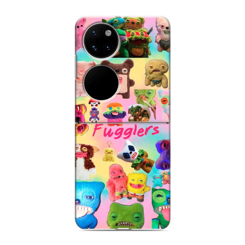 Пластиковый чехол на Huawei P50 Pocket с принтом Флагер Fuggler Пластиковый чехол на Huawei P50 Pocket с принтом Флагер Fuggler
