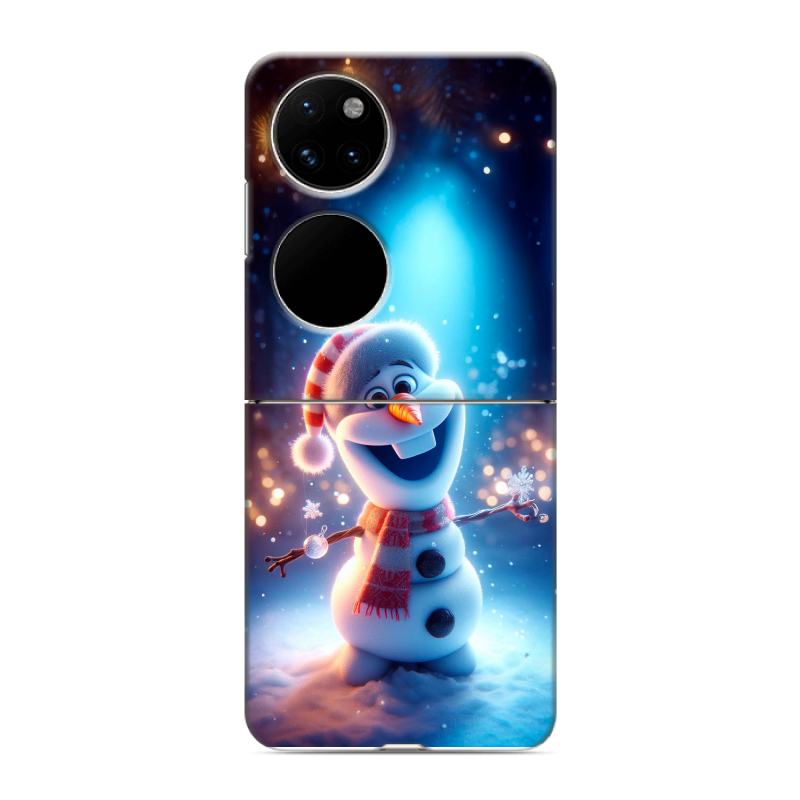 Пластиковый чехол на Huawei P50 Pocket с принтом Новый год Пластиковый чехол на Huawei P50 Pocket с принтом Новый год