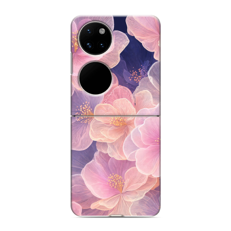 Пластиковый чехол на Huawei P50 Pocket с принтом женский Пластиковый чехол на Huawei P50 Pocket с принтом женский