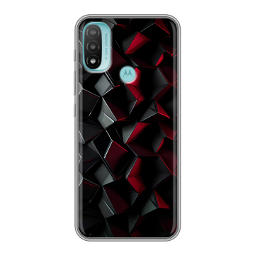 Силиконовый чехол на Motorola Moto E20 с принтом Абстракция