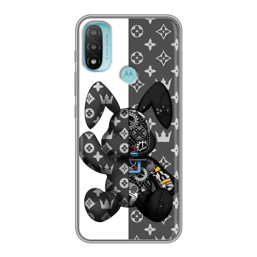 Силиконовый чехол на Motorola Moto E20 с принтом Луи робот