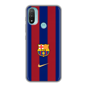 Силиконовый чехол на Motorola Moto E20 с принтом Барселона Barcelona