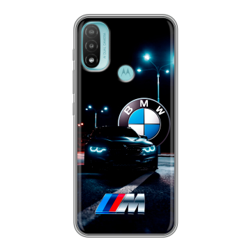 Силиконовый чехол на Motorola Moto E20 с принтом БМВ BMW