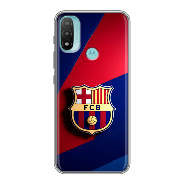 Силиконовый чехол на Motorola Moto E20 с принтом Барселона Barcelona