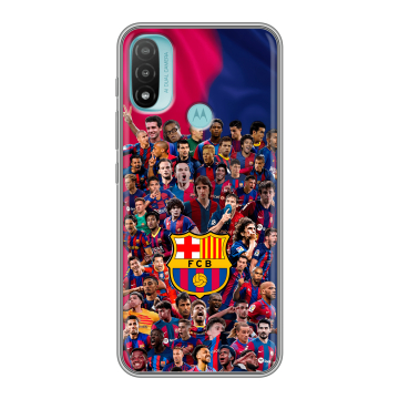 Силиконовый чехол на Motorola Moto E20 с принтом Барселона Barcelona