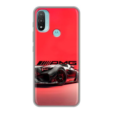 Силиконовый чехол на Motorola Moto E20 с принтом Мерседес Mercedes AMG Силиконовый чехол на Motorola Moto E20 с принтом Мерседес Mercedes AMG