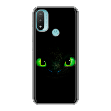 Силиконовый чехол на Motorola Moto E20 с принтом Как приручить дракона