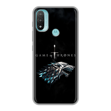 Силиконовый чехол на Motorola Moto E20 с принтом Игра Престолов Game Thrones