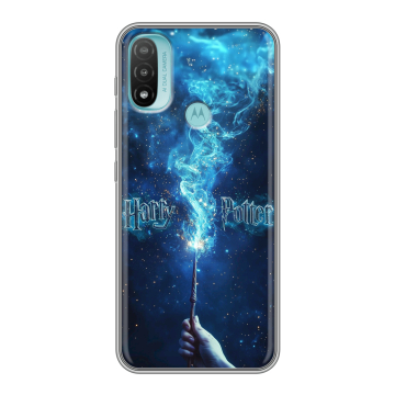 Силиконовый чехол на Motorola Moto E20 с принтом Harry Potter Гарри Поттер