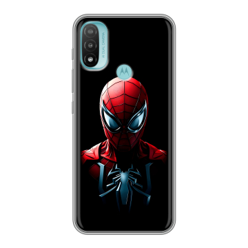 Силиконовый чехол на Motorola Moto E20 с принтом Spiderman Человек паук