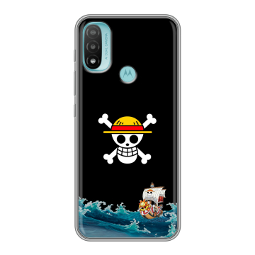 Силиконовый чехол на Motorola Moto E20 с принтом One Piece Ван Пис