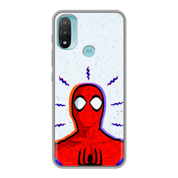 Силиконовый чехол на Motorola Moto E20 с принтом Spiderman Человек паук Силиконовый чехол на Motorola Moto E20 с принтом Spiderman Человек паук