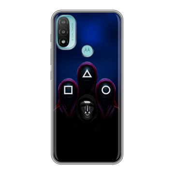 Силиконовый чехол на Motorola Moto E20 с принтом Игра Кальмара Силиконовый чехол на Motorola Moto E20 с принтом Игра Кальмара