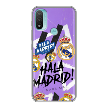 Силиконовый чехол на Motorola Moto E20 с принтом Real Madrid Реал Мадрид
