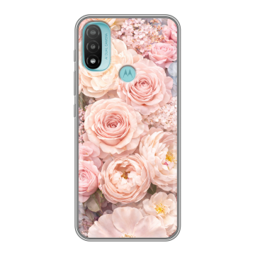 Силиконовый чехол на Motorola Moto E20 с принтом женский