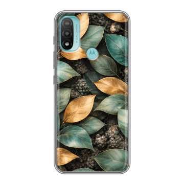 Силиконовый чехол на Motorola Moto E20 с принтом женский