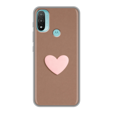 Силиконовый чехол на Motorola Moto E20 с принтом женский