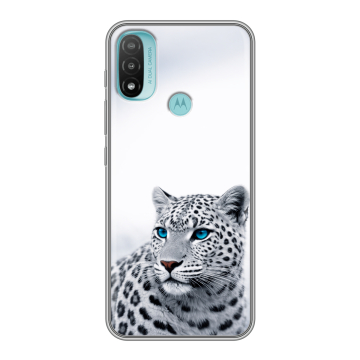Силиконовый чехол на Motorola Moto E20 с принтом женский