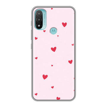 Силиконовый чехол на Motorola Moto E20 с принтом для девочек