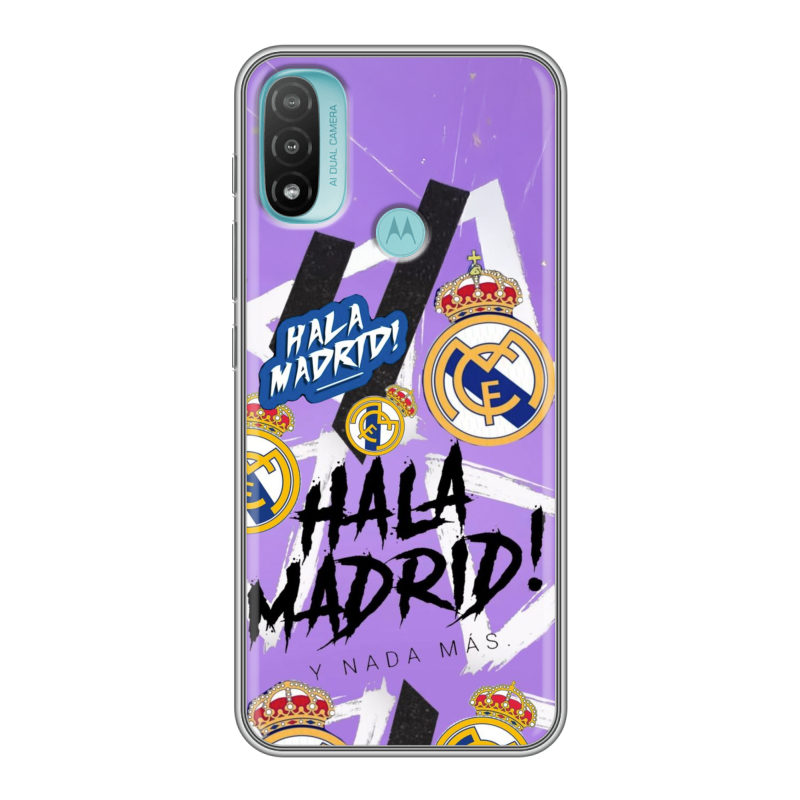 Силиконовый чехол на Motorola Moto E20 с принтом Real Madrid Реал Мадрид Силиконовый чехол на Motorola Moto E20 с принтом Real Madrid Реал Мадрид