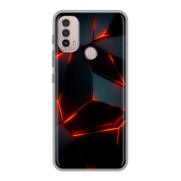 Силиконовый чехол на Lenovo K14 Plus с принтом Яркие абстракции