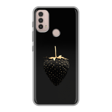 Силиконовый чехол на Lenovo K14 Plus с принтом Черная клубника