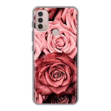 Силиконовый чехол на Lenovo K14 Plus с принтом Цветы розы