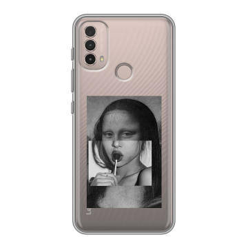 Силиконовый чехол на Lenovo K14 Plus с принтом Мона Лиза
