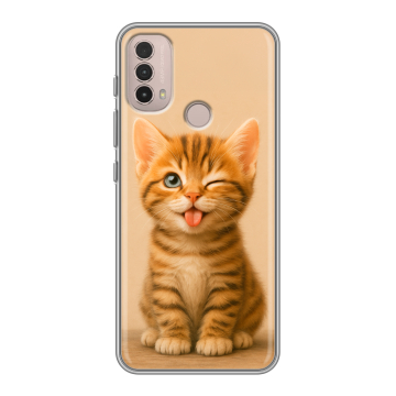 Силиконовый чехол на Lenovo K14 Plus с принтом котенок