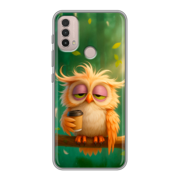 Силиконовый чехол на Lenovo K14 Plus с принтом сова Силиконовый чехол на Lenovo K14 Plus с принтом сова