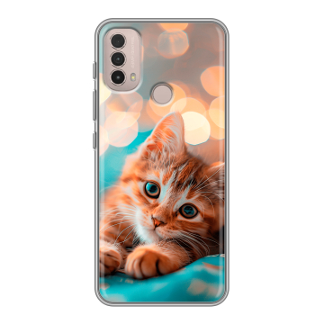 Силиконовый чехол на Lenovo K14 Plus с принтом котик