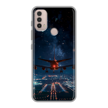 Силиконовый чехол на Lenovo K14 Plus с принтом самолет