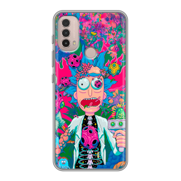 Силиконовый чехол на Lenovo K14 Plus с принтом Рик и Морти Rick Morty