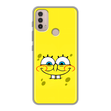 Силиконовый чехол на Lenovo K14 Plus с принтом спанчбоб спанч боб