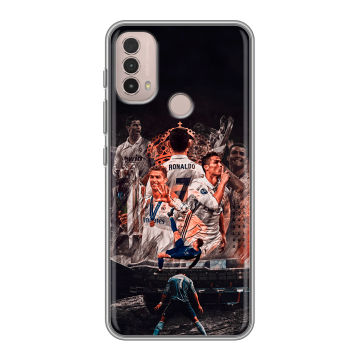Силиконовый чехол на Lenovo K14 Plus с принтом Реал Роналдо Real Ronaldo