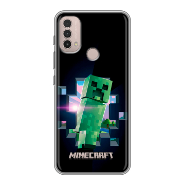 Силиконовый чехол на Lenovo K14 Plus с принтом Майнкрафт Minecraft