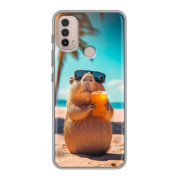 Силиконовый чехол на Lenovo K14 Plus с принтом Капибара