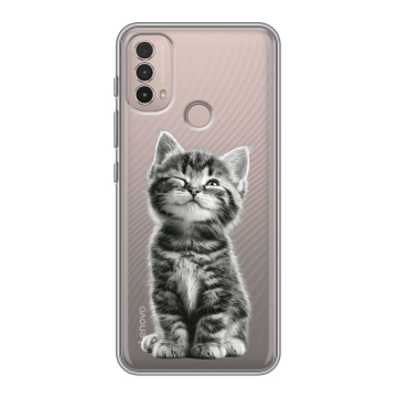 Силиконовый чехол на Lenovo K14 Plus с принтом Котенок